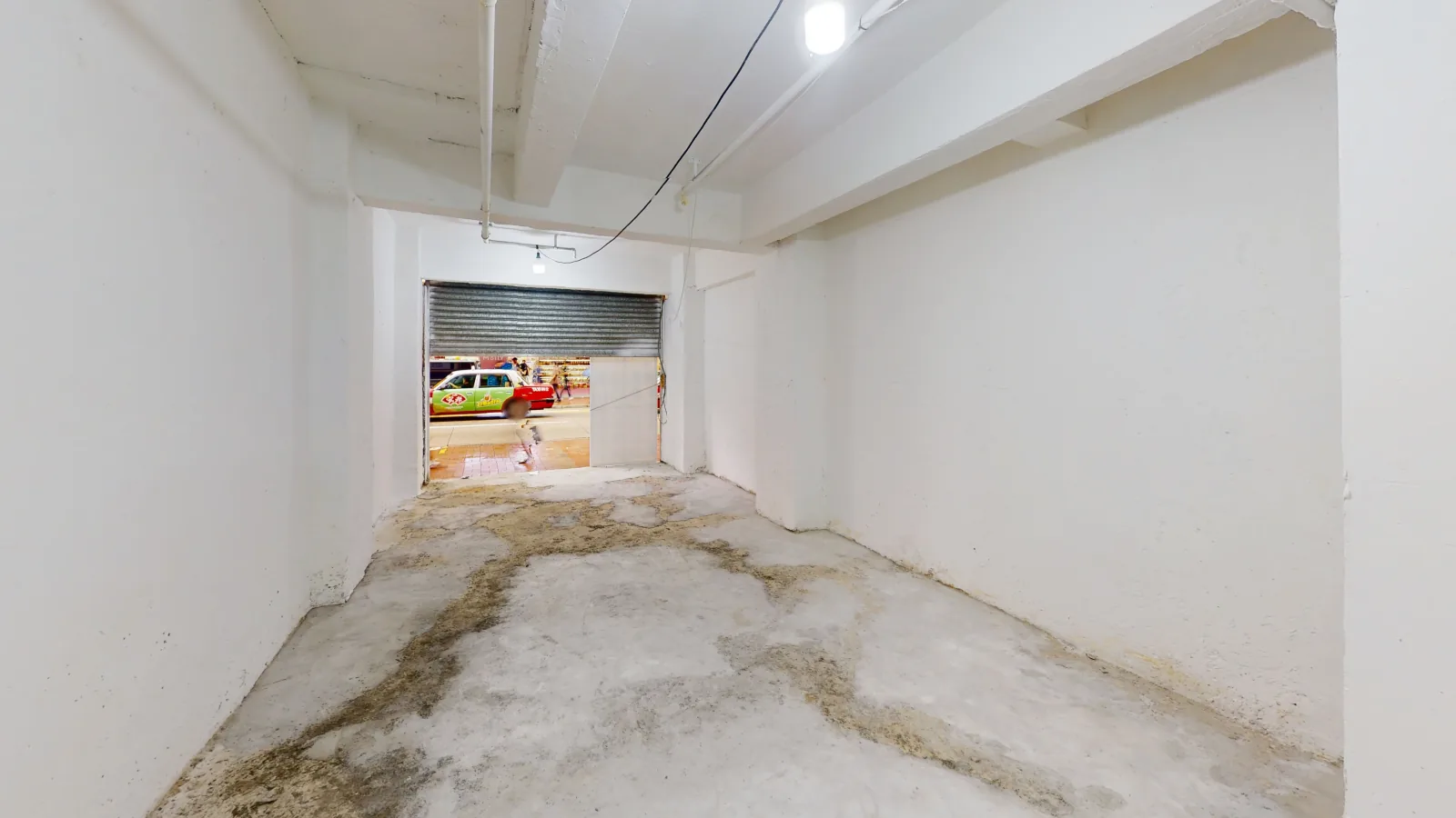 Shop at Sai Yeung Choi Street, Mong Kok — open G-F shell toward street shutter